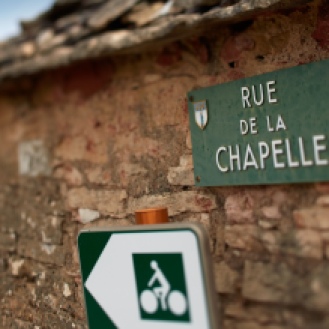 The rue de la chapelle (perfect for a bike ride!)